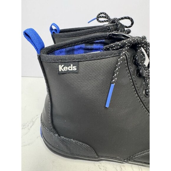 Keds Boots Womens Size 9 Scout Splash Duck Rain Ortholite Black Blue Waterproof - Picture 5 of 15